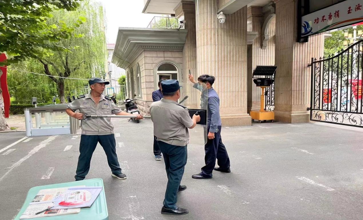 演練筑防線，校園保平安 ——宿城第一初級中學項目部開展防暴防恐演練活動