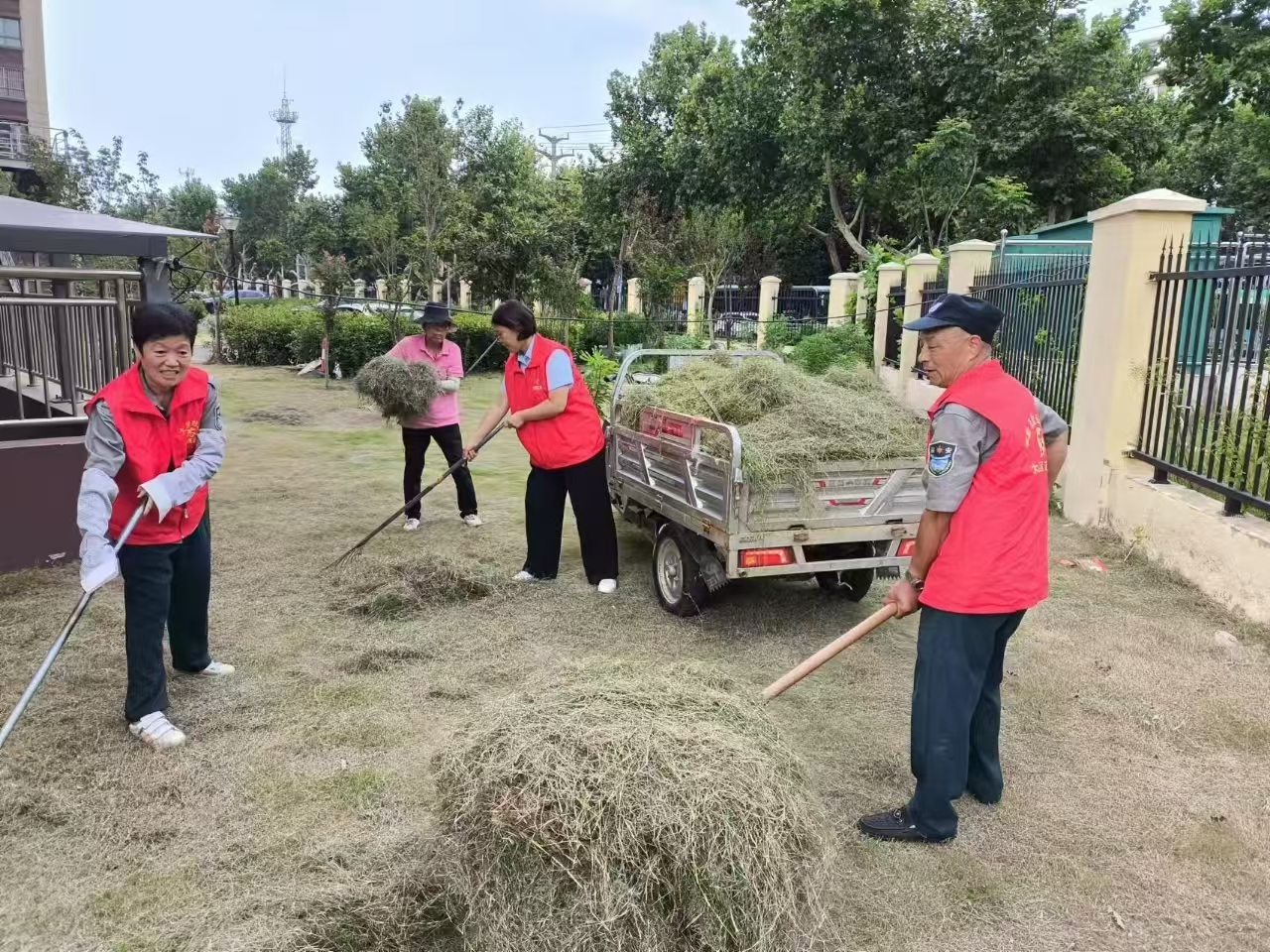 “美化家園  黨員先行” ——邦和物業黨支部開展志愿者服務活動