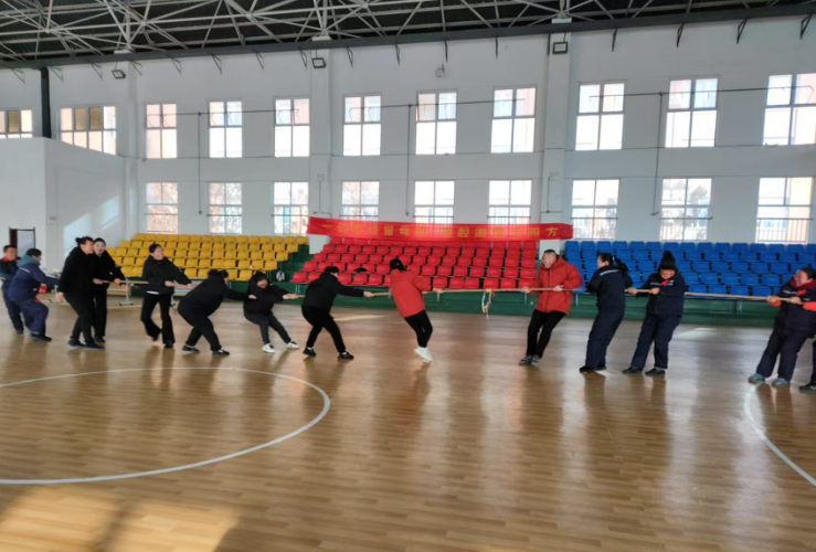 趣味游戲嗨翻校園，邦和物業活力綻放 ——宿馬一中項目部元旦狂歡